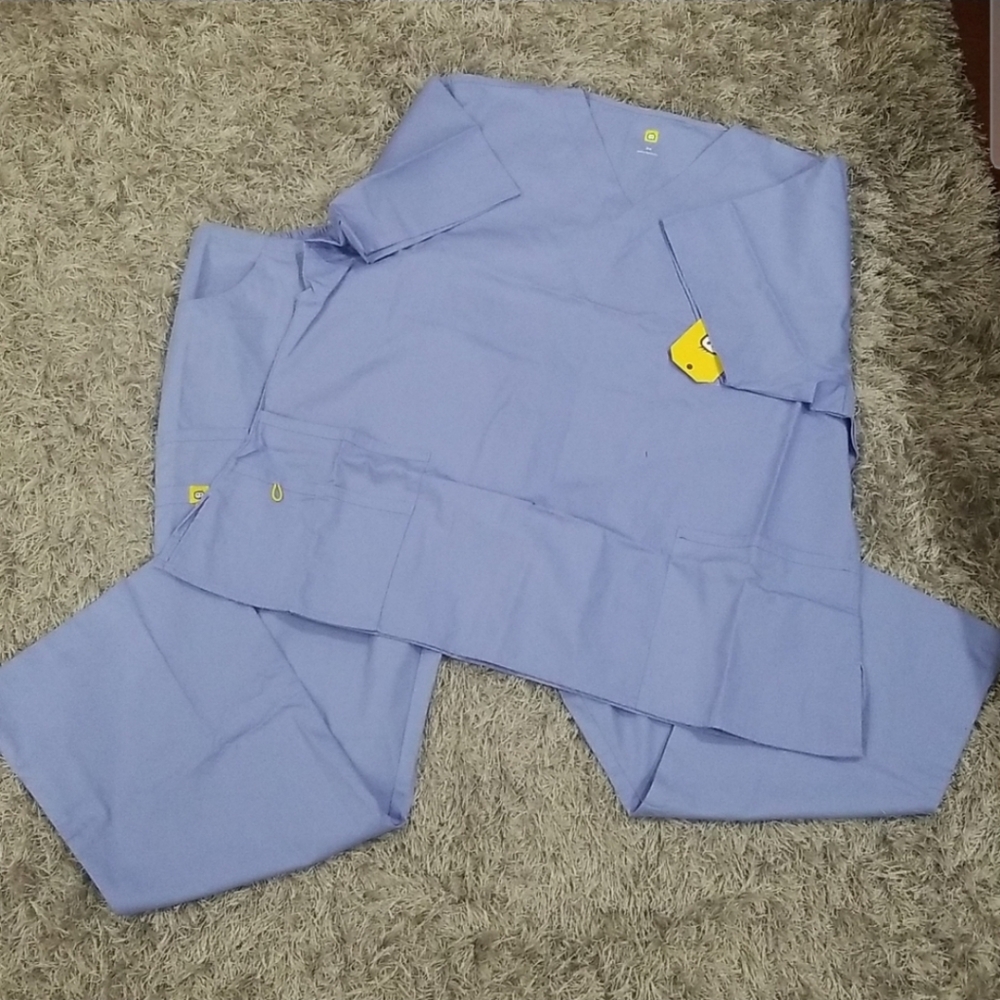 Women Scrub set (Color: powder blue)